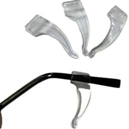 Sunshades Bhavya Optic Silicone Anti-Slip Ear Lock 2 Pairs Transparent For Adults Kids Glasses Eyeglasses Accessories Ear Grips Temple Hooks Clear-18
