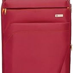 Mercury Series Soft Case Eight Wheel Luggage Trolley Bag with TSA-Lock, Maroon, (Large, 75cm-28 Inch)-image-1