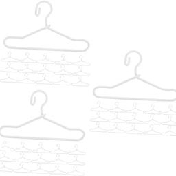 Abaodam 3sets Miniature Doll Closet Hangers Doll Dress Hangers Dollhouse Mini Set 40pcs*3-image-0