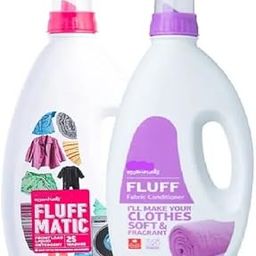 Fluff Matic Front Load Washing Machine Liquid Detergent, New Improved Formula, 1 Litre Pack and Liquid Conditnor 1L Combo pack - Compartable for all Brand Washing Machines-image-11