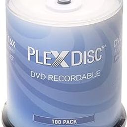 PlexDisc 632-215-BX DVD-R 4.7GB 16X White Inkjet Printable Surface Hub Printable with 100pk Cake Box (FFB)-picture-10