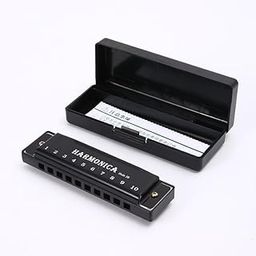 Luteti Harmonica Mouth Organ 10 Hole C Key with Case, Diatonic Harmonica for Professional Player, Beginner, Students gifts, Adult, Friends, Gift Black-26