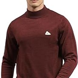Men's Regular Fit Pullover | Solid Pattern | T-Neck Winter Pullover for Men | Full Sleeve Pull-On Sweater-image-36