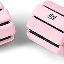 OtG ON THE GO Weight bangles Wrist & Ankle Weights Set, Adjustable & Sweat Resistant for Dance, Exercise, Walking, Jogging, Gymnastics, Yoga, Cardio, Free Size, Pack of 2, 1 lbs Each (Baby Pink)-picture-10