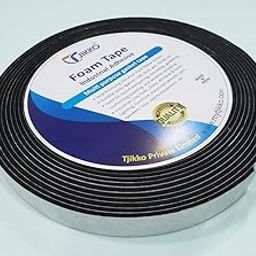 TJIKKO Single Sided Gasket Tape 24 mm Width 2 mm Thick 10 Meter Length (1 Roll) Black-image-6