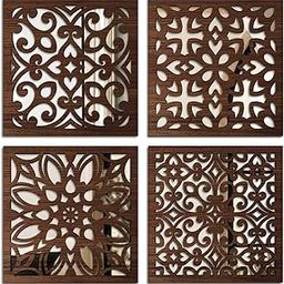 AVENZA Home Decoration Items for Living Room | Jharokha Mirror Wall Decor Items for Living Room | Wall Hanging Decoration Items | Home Decor Items for Hall | Without Frame 3.2 mm (B)-image-24