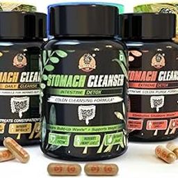 The Yoga Man Lab Stomach Cleanser Complete Kit Detox Capsule Ayurvedic Supplement Natural Colon Detox Probiotic Formula, Relieve Constipation Gut Health, Weight (Intestine + Daily + Extreme) Pack of 1-42