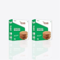 Vyndo Moong Bajra Bhakhri - 180 gm each (Pack of 2), Millet Snacks, Healthy Snacks, Gluten free, Protein Rich, No Palm Oil-image-84