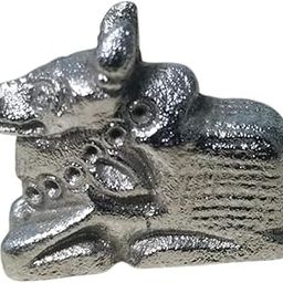 shree jinvar decor The Himalayan River Parad Nandi Crafted with Pure Mercury | Parad Nandi Pure Quality/Mercury Nandi Idol/Original para Nandi Idol for Home puja,-image-97