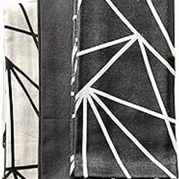 Country Village Cotton Kitchen Towels Set of 3 – 28"x20" Black & White Dish Towels – Absorbent Tea Towels for Drying, Cleaning & Kitchen Use – Pack of 1-image-15