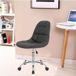 NGFC Height-Adjustableaux-Leather Office Chair for || Swivel Office Chair, Adjustable Task Chair with Rolling Wheels for Salon/Spa/Cafe/Bar/Medical/Kitchen/Doctor Stool Chair (Black)-image-96