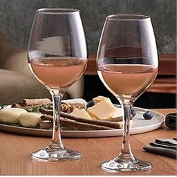 Red-Rubby Style Crystal Clear 310 ml Red Wine and White Wine Glasses Perfect for Parties, Gifts,Housewarming,Weddings,Aniversary Set of 2-26