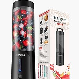Portable Blender for Smoothie and Juices, Milk Shakes and Crushing Ice, 4000mAh Rechargeable Small Juicer for Fruits, 150 Watt Motor, Personal Blender for Smoothies (Black)-13