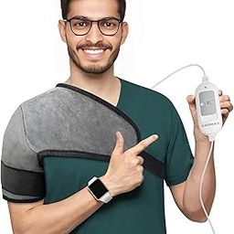 Addmax Shoulder Heating Pad For Both Shoulders - 3 Heat Settings Orthopaedic Electric Heating Belt For Pain Relief From Frozen Shoulder, Arthritis Pain Relief With Heat Therapy (Free Size) - Fits to All-picture-0