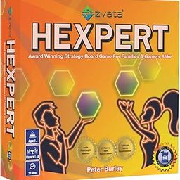 Zvata Hexpert - an Award Winning Board Game for Adults, Family and Kids 7+ Years | Fun Strategy Board Game | Multicolour-1