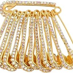 Stone Safety Sadi Sari Hijab Brooch Broaches pins Duppata Saree pleat pin for women & Ladies-image-37