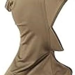 Pieces Modal Hijab Cap Adjustable Muslim Stretchy Turban Full Cover Shawl Undercap Full Neck Coverage for Girls Women (Olive)-image-49