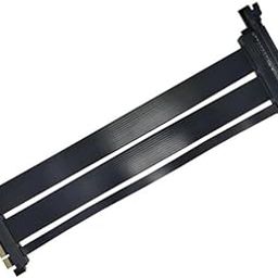 lilila-ree Riser Cable PCIe 4.0 x16 Riser Cable Flexible Cable Extension Port Adapters GPU High Speed Vertical Mount Gaming PCI Express Gen4 Riser Cable 20cm/7.87in Straight (180°)-18