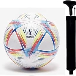 Outdoor Football with Free Air Pump and Pin - (Pack of 1) Football for The Player, Multicolor-image-81