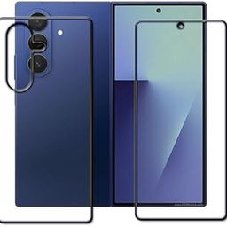 DOMCHI Front & Back Tempered Glass Screen Protector Compatible For Samsung Galaxy Z Fold 7 Full Screen Coverage With Easy Installation Kit For Cellphone.-image-44