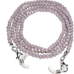 Round Beaded Eyeglasses Chain for Women, Sunglasses Chain, Reading Glasses Holder,Lanyard for Face Mask, Crystral Glass Beads, Sunglasses, Goggles and Eyeglasses, Color grey-image-80