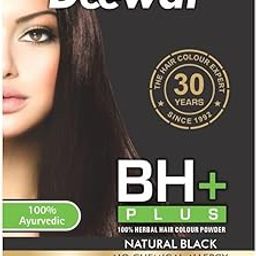 Deewal BH+ hair color for man and woman Natural color with 100% herbal hair color powder Natural (Black)-34