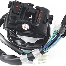 Uno Minda SW-0659AC Handle BAR Switch- Left Side (SELF Start) - 5 PIN Female White, 5 & 2 PIN Male Black, 3 PIN Male White & 2 Short Wires for-Hero-CBZ Xtreme-picture-15