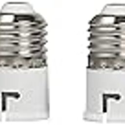Whiteray E27 to B22 Screw Base Socket Lamp Holder Light Bulb Adapter (White, 6-Piece)-7