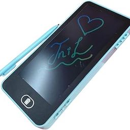 JNiL LCD Drawing Pen Case – Easy Writing with Eye Protection, Lock Screen, One-Key Erase, Explosion-Proof Design, Replaceable Battery, Lock Key, Large Space (Sky Blue)-image-1