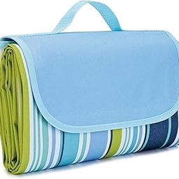 Amerteer Waterproof Foldable Outdoor Camping Mat Widen Picnic Mat Plaid Beach Blanket Baby Multiplayer Tourist Mat 145X180cm, Blue, Lnko9244_1-image-45