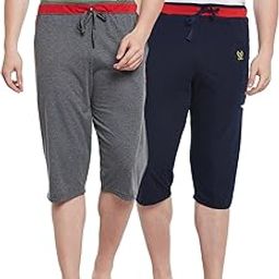 Regular Fit Men Capris(Pack of 2-MACK632907)-image-58