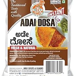 Mrv Adai Dosa Mix Ready To Cook Instant Powder Mix Of 4 Dals 450g-picture-15