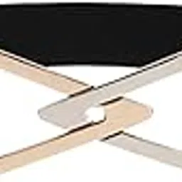 redhorns Fabric Elastic Waist Belt for Women Dresses Triangle-Bow Design Stretchy Wide Belt for Ladies Saree - Free Size (LD141)-picture-3