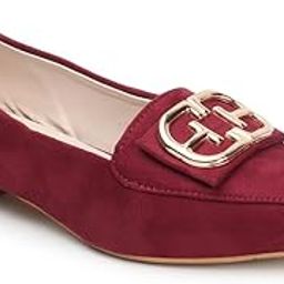 Women's Pointed Toe Block Heel Slip-On Pumps-18