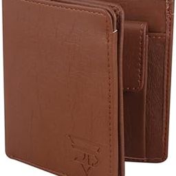 Top Grain Tan Faux Leather Mini Wallet for Men I Handcrafted I Ultra Strong Stitching I Card Slots I Transparent ID Window I Currency Compartment-image-82