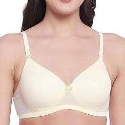 Women's Lace Lightly Padded Wire Free T-Shirt Bra-image-67