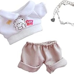 THE STYLE SUTRA Doll Clothes for 15cm Plush Doll Plush Doll Accessories DIY Costumes Cartoon-28