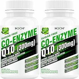 HXN Coq10 Supplement, Coenzyme Q10 (High Strength Ubiquinol 300mg) With Omega 3, Alpha Lipoic Acid To Boost Antioxidant, Cellular Energy, and Heart Health-120 Tablets-image-56