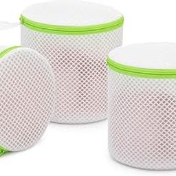 COSMIIC GREENS Laundry Mesh Bag Bra Wash Bag for Lingerie, Underwear, Delicates (3, CYLLINDRICAL BRA WASHING BAGS - Large)-image-55