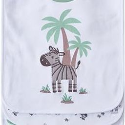 Snugtime 3 Pack Popover Baby Bibs | Printed & Applique Embroidery | Soft Rib Neck | Cotton Blends | Ultra Soft & Super Absorbent | For Drooling, Teething & Feeding | For Unisex 6-36 Months-image-89