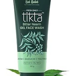 Nat Habit Neem Gel Face Wash For Oily Skin Acne, Pimple And Oil Control With Glowing Skin, Paraben & Sulpahte Free Face Cleanser For Men & Women, (100 g)-22