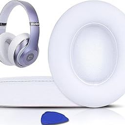 SoloWIT Replacement Ear Pads Cushions for Beats Studio 2 & Studio 3 Wired & Wireless Headphones, Earpads with Soft Protein Leather, Noise Isolation Memory Foam - White-image-86
