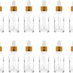 Hunky Dory 10ml Amber Glass Dropper Bottle with Cap for Essential Oils, Fragrances, Perfumes,Serum Bottles,Essential Oil Bottles DIY Skin Care. (Pack of 12, Transparent)-picture-52
