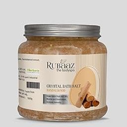 Rubaaz Crystal Bath Salt with Sandalwood Extract, 1000g, Detoxifying and Relaxing-image-33