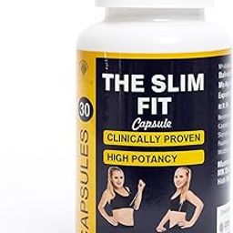 The SLIM FIT Ayurvedic Weight Loss Capsules, 30 Count, Clinically Proven, High Potency, for Men & Women-36