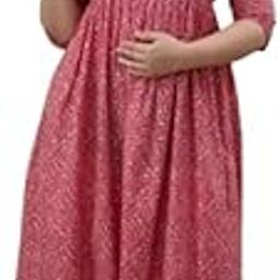 Women's Printed Anarkali Maternity Feeding Kurti-picture-36
