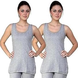 Women's Three-Fourth Length Sleeves Thermal Top for Winter Warmth - Heat Retaining Fabric, Ideal for Layering, Lightweight and Comfortable Fit | Cold Weather Protection - Grey-28