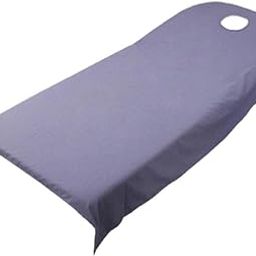 UJEAVETTE Soft Beauty Massage SPA Treatment Bed Cover Sheet with Breath Hole Purple-image-38
