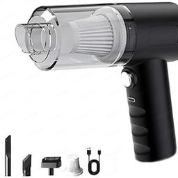 Portable Handheld Vacuum Cleaner with USB Charging, 4 Attachments, Black-23