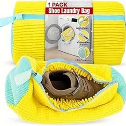Style Keepers Shoe Washing Machine Bag for Sneakers – Chenille Microfiber Deep Cleaning Laundry Shoe Bag with Hidden Zipper, Mesh Protection, Hanging Loop – Fits Most Shoe Sizes – Wash for Sneakers-image-85